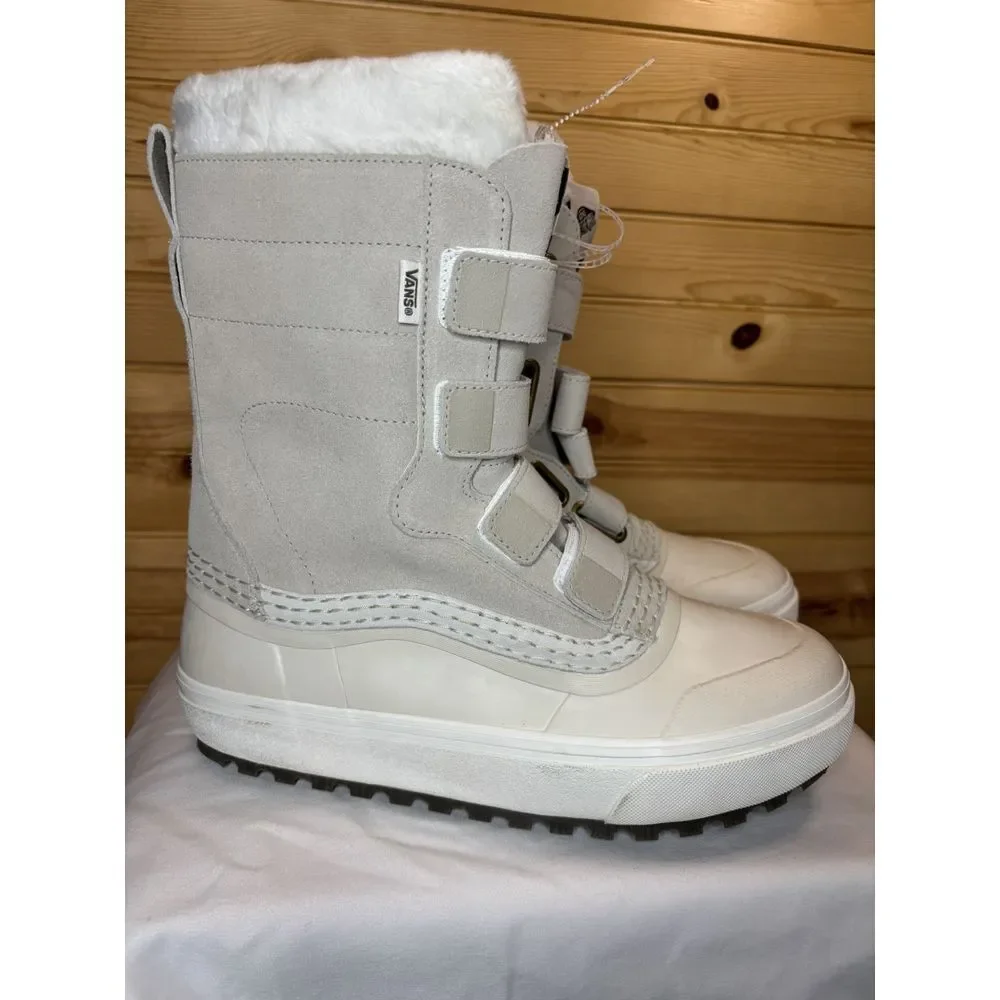 Vans Standard V Snow MTE Bone Beige Waterproof Winter Boots Women's 10.5 Men's 9
